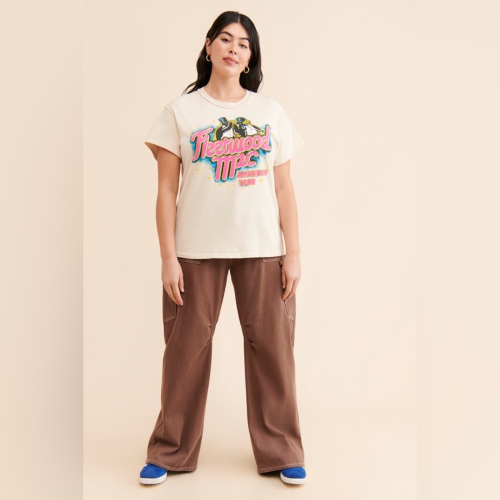 Daydreamer Letluv x Anthropologie Music Fleetwood Mac Band Tour Tee Shirt sz S